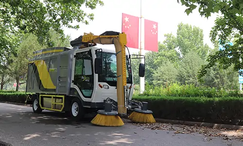 純電動樹葉收集車秋季樹葉收集轉運“小能手”